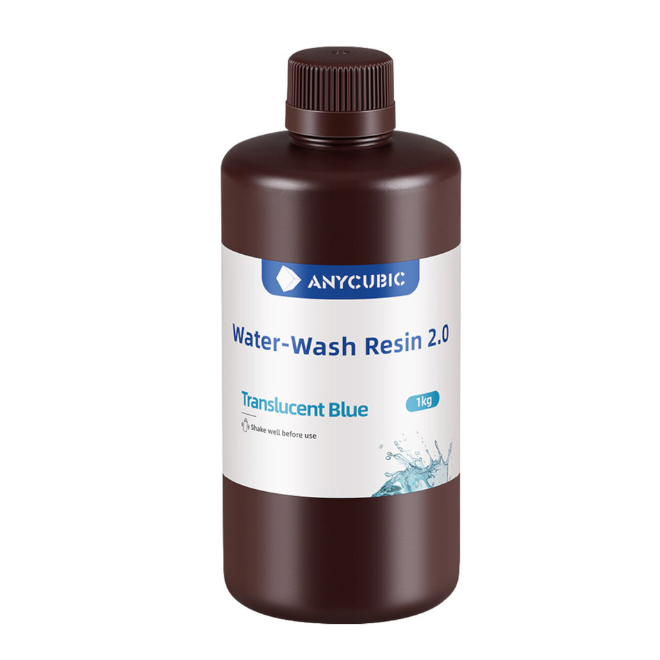 Image 2 for Anycubic Water Wash Resin 2.0 – Translucent Blue