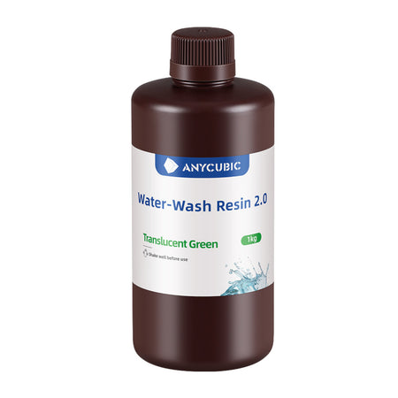 Image 2 for Anycubic Water Wash Resin 2.0 – Translucent Green
