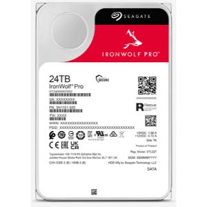 Image 1 for Seagate IronWolf Pro ST24000NT002 24TB 3.5-inch Internal NAS Hard Drive - 7200 RPM, SATA III 6Gb/s, 512MB Cache