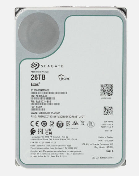 Image 1 for 26TB Seagate Exos Enterprise Hard Drive