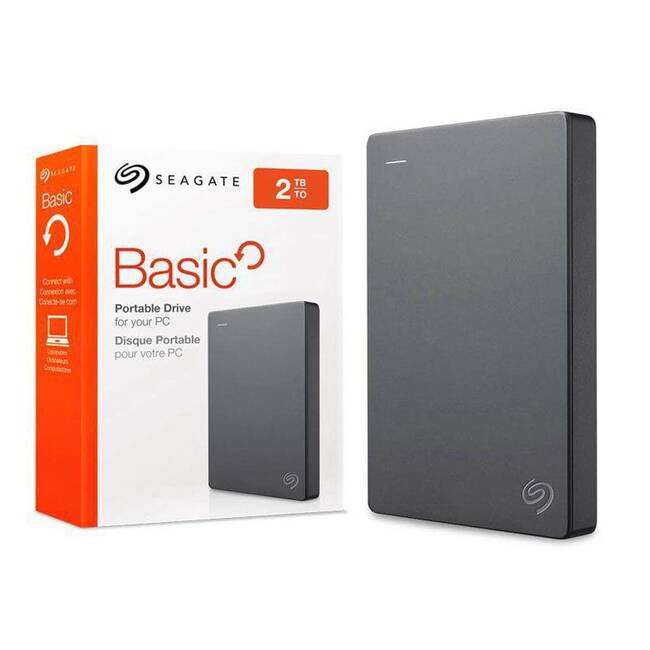 Seagate Basic 2TB Portable External Hard Drive - 2.5" USB 3.0