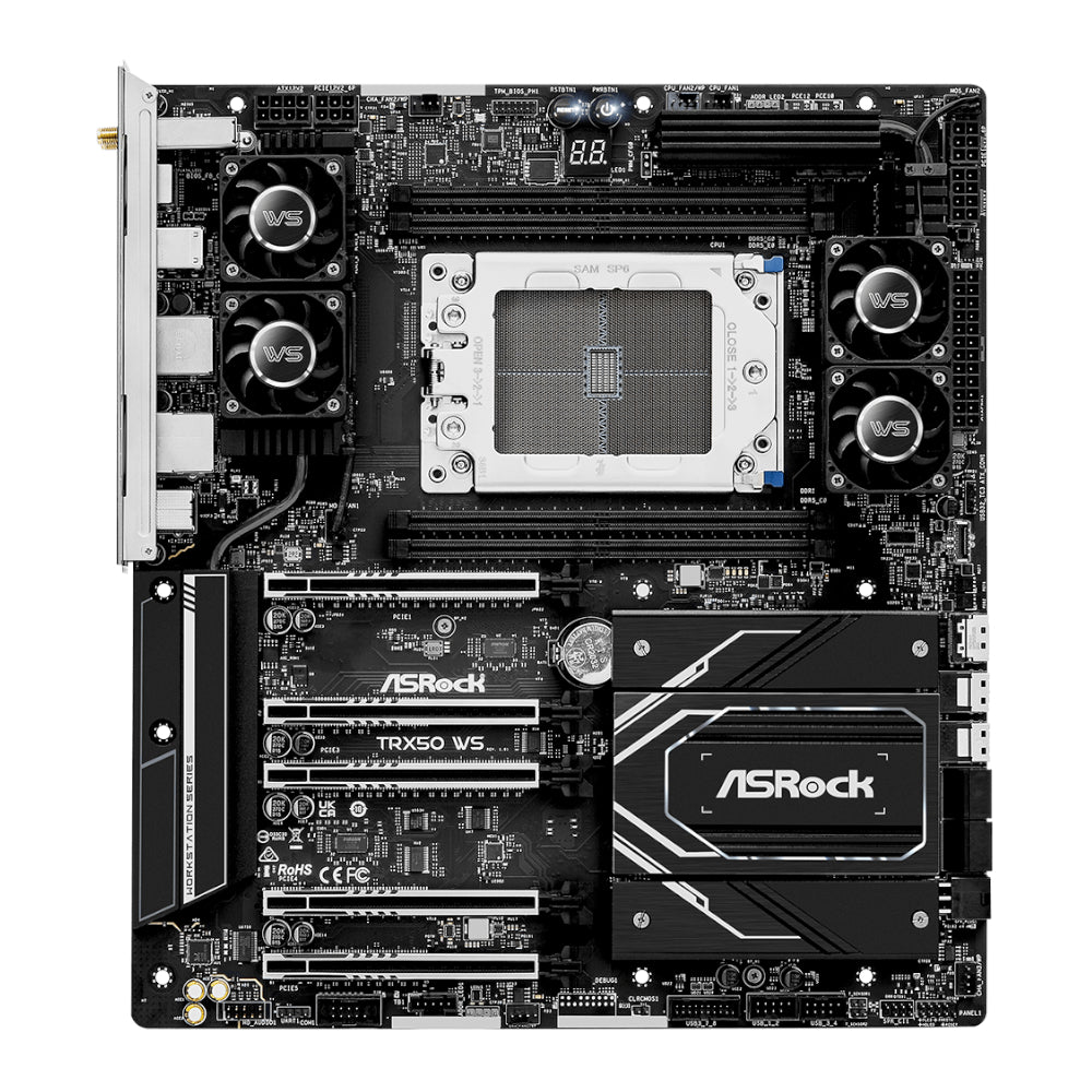 Image 2 for ASRock TRX50 WS AMD TR5 EATX Gaming Motherboard