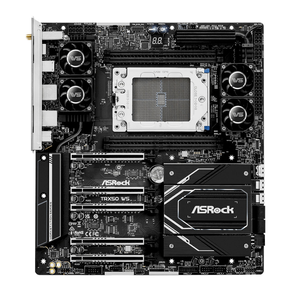 Image 2 for ASRock TRX50 WS AMD TR5 EATX Gaming Motherboard