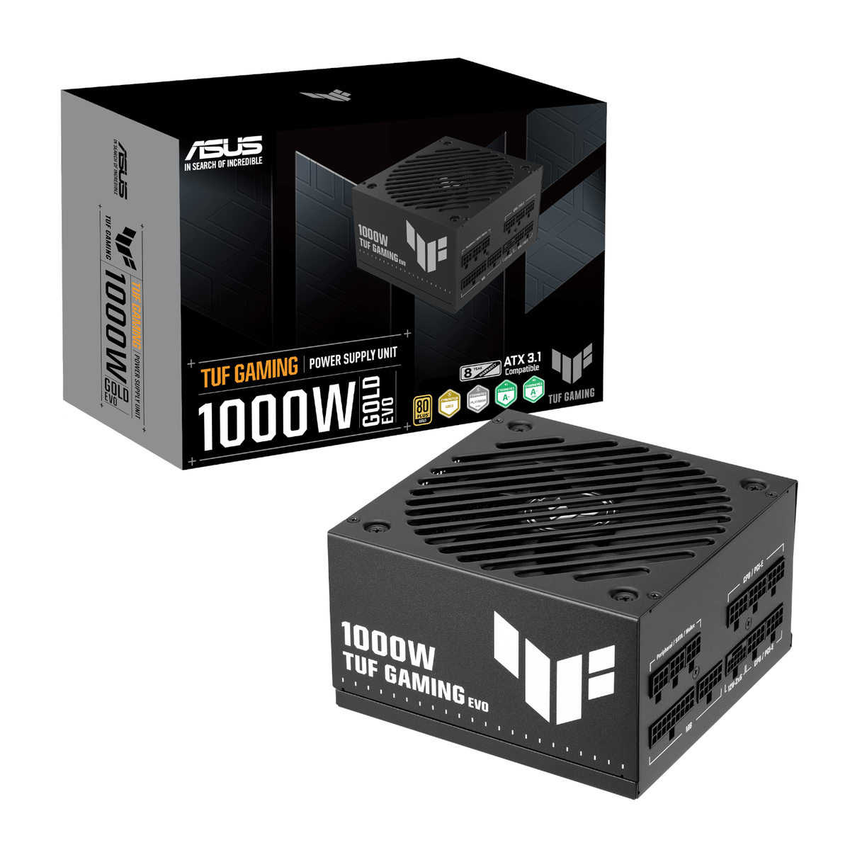 Image 1 for ASUS TUF Gaming 1000W 80 PLUS Gold EVO ATX 3.1 Modular Power Supply