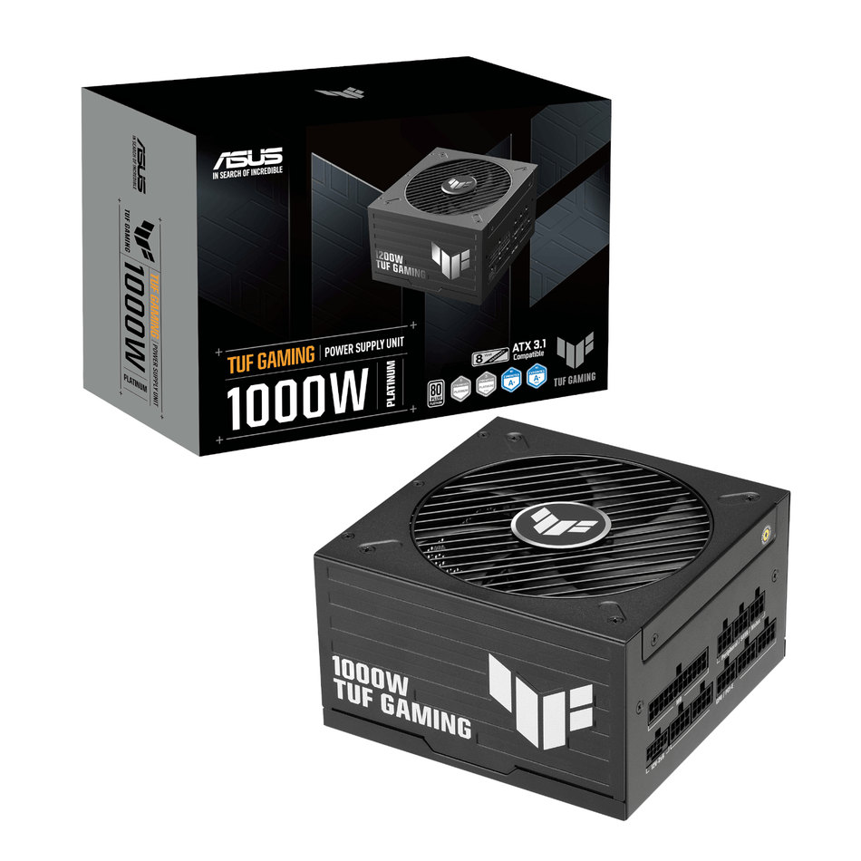 Image 1 for ASUS TUF Gaming 1000W 80 PLUS Platinum ATX 3.1 Modular Power Supply