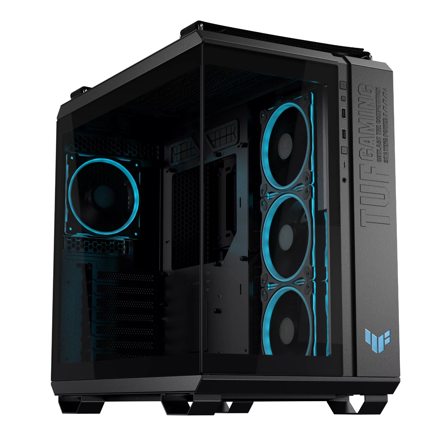 Image 1 for Asus TUF Gaming GT502 Horizon ARGB Mid Tower Chassis - Black