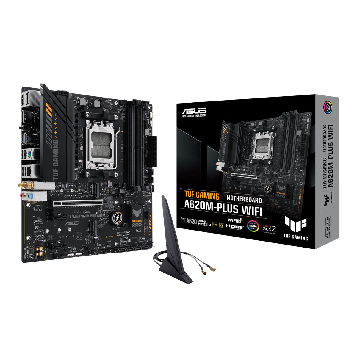 Image 1 for Asus TUF Gaming A620M-PLUS AM5 WIFI M-ATX Motherboard