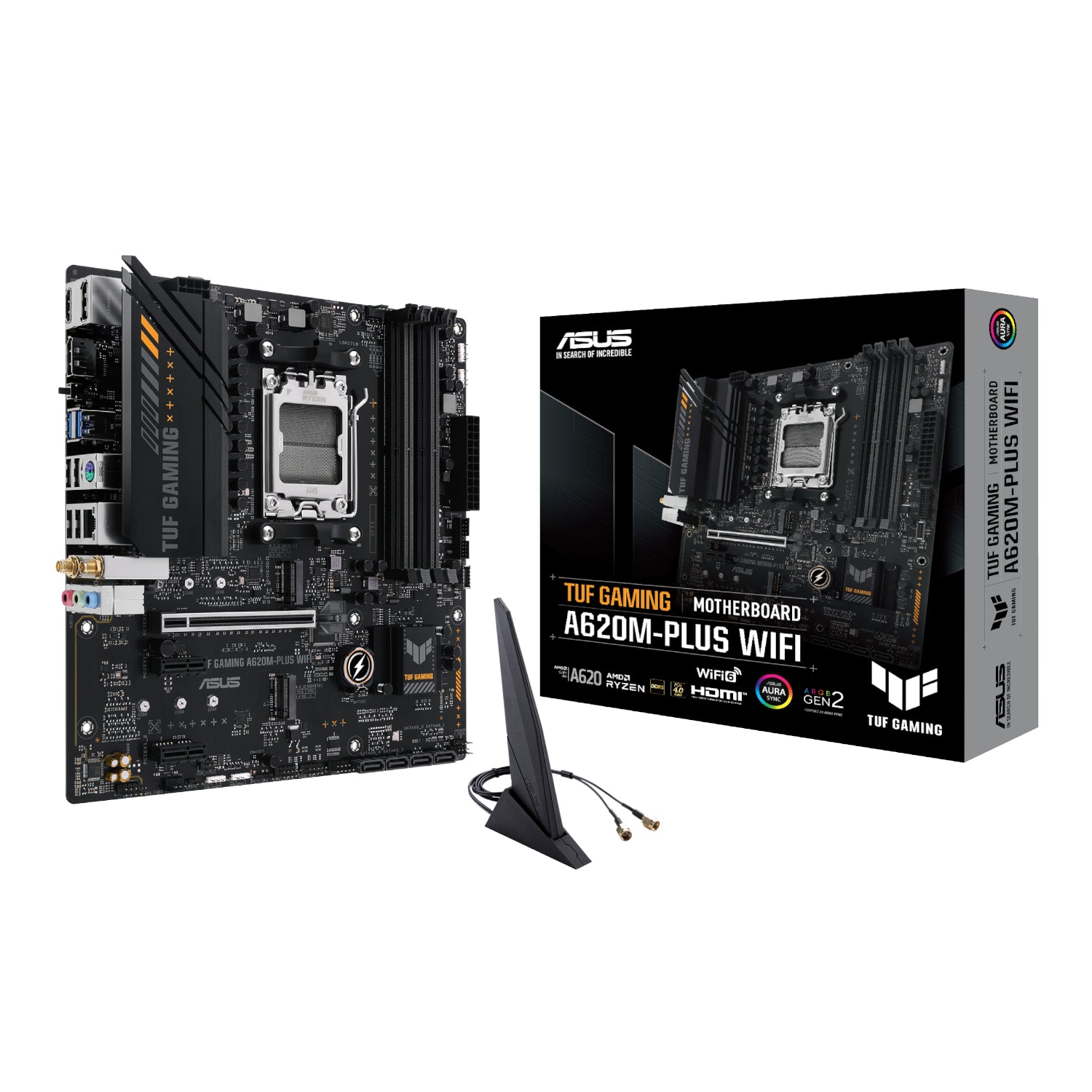 Image 1 for Asus TUF Gaming A620M-PLUS AM5 WIFI M-ATX Motherboard