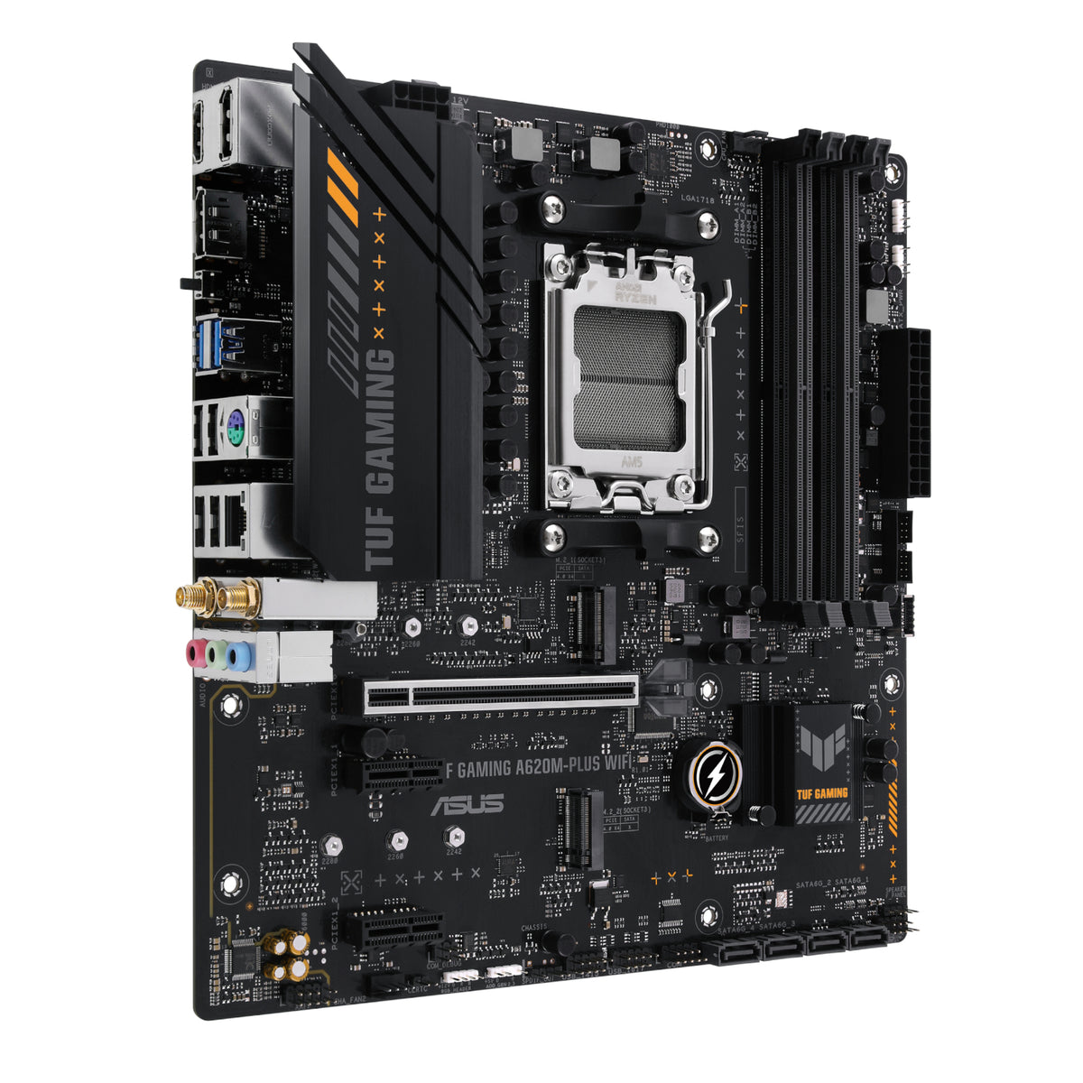 Image 3 for Asus TUF Gaming A620M-PLUS AM5 WIFI M-ATX Motherboard