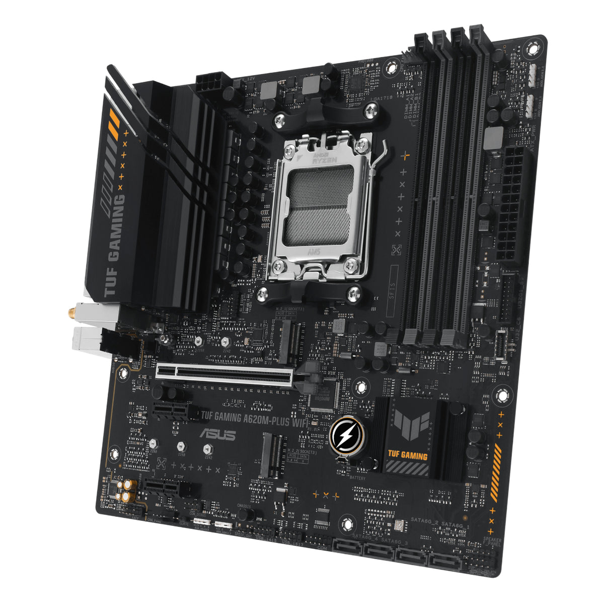 Image 4 for Asus TUF Gaming A620M-PLUS AM5 WIFI M-ATX Motherboard
