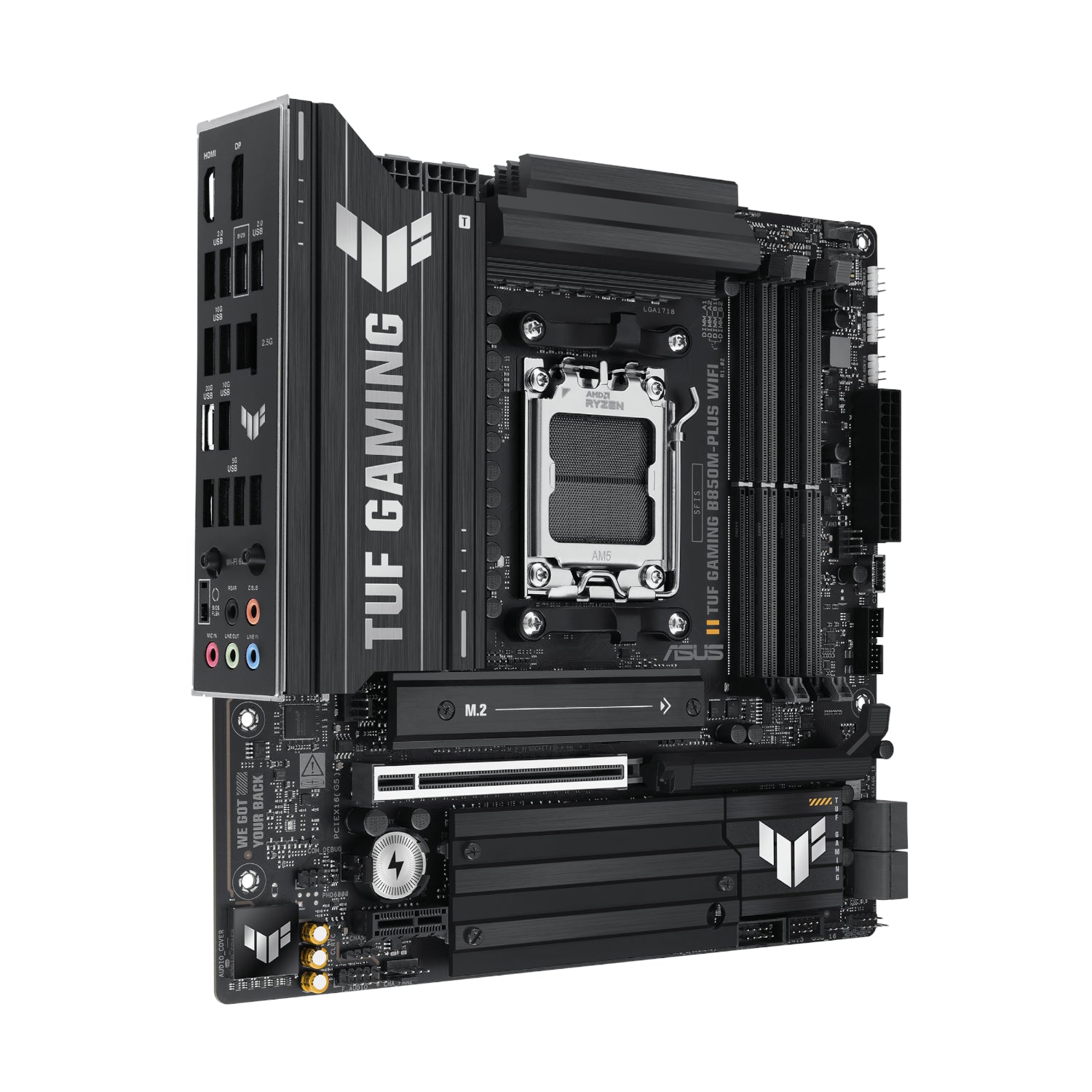 Image 3 for Asus TUF Gaming B850M-PLUS WIFI AM5 Micro ATX Gaming Motherboard