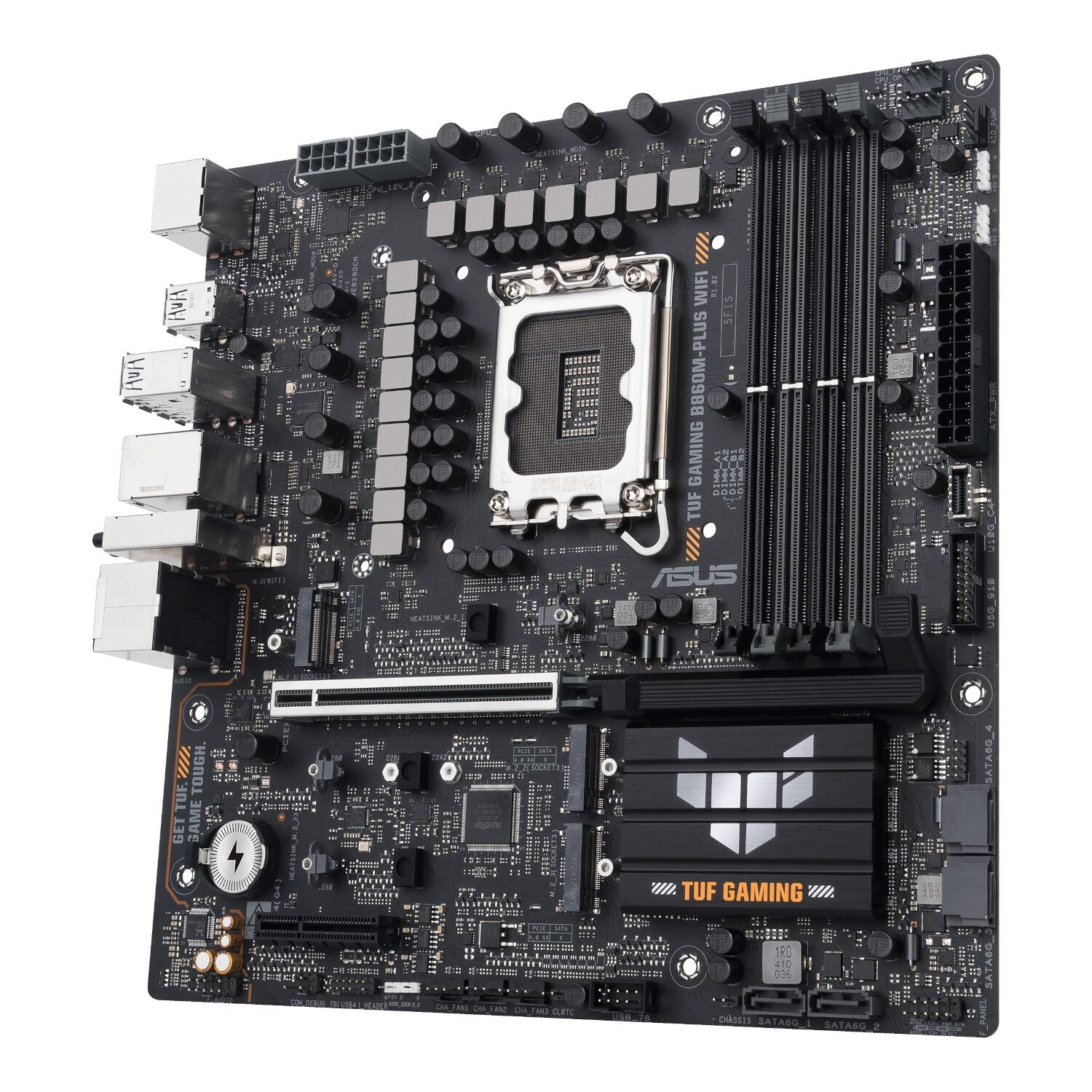 Image 3 for Asus TUF Gaming B860M-Plus Wi-Fi M-ATX Motherboard – Intel LGA1851, DDR5, PCIe 5.0. Wi-Fi 7