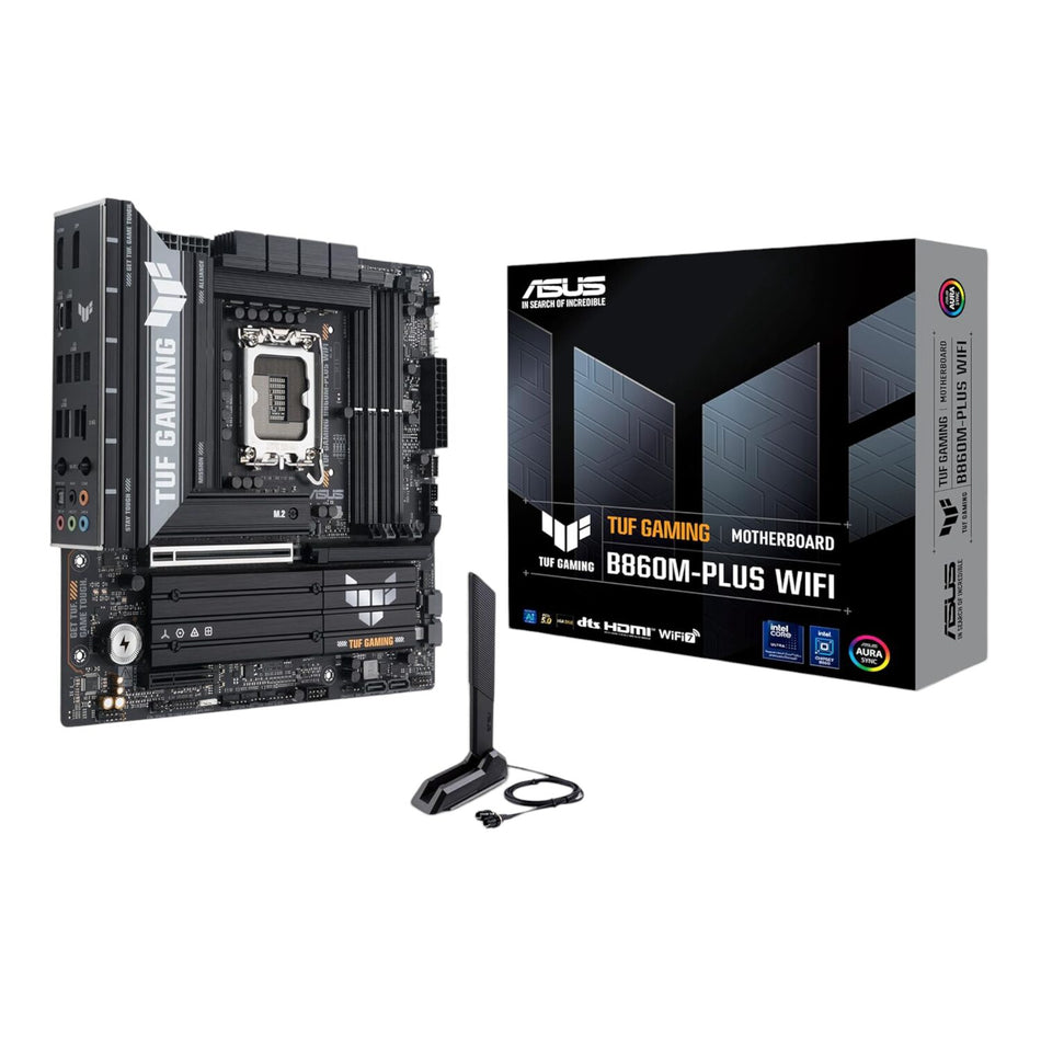 Image 1 for Asus TUF Gaming B860M-Plus Wi-Fi M-ATX Motherboard – Intel LGA1851, DDR5, PCIe 5.0. Wi-Fi 7