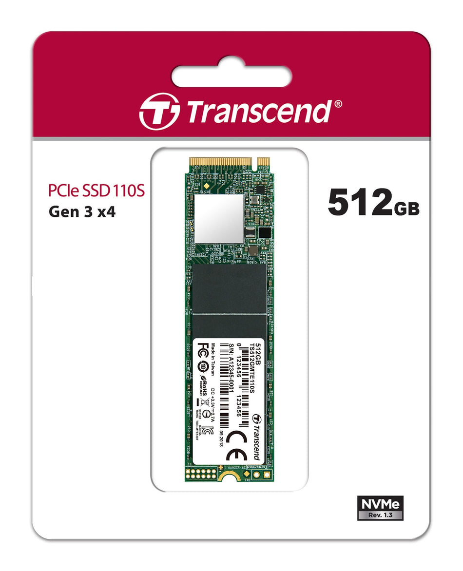 Transcend 512GB M.2 PCIe Gen4 NVMe SSD