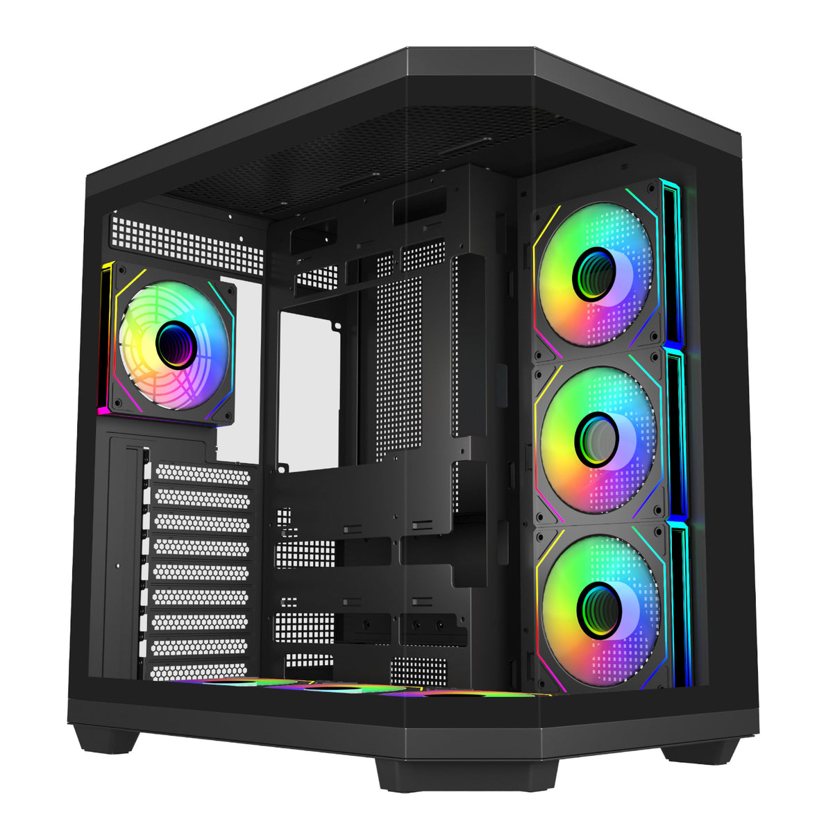 Image 1 for FSP U580 ARGB ATX Ultra Tower Gaming Chassis - Black