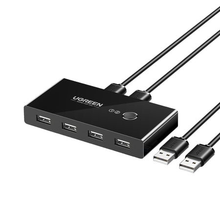 Image 2 for UGREEN USB 2.0 4-Port Switch Box, with 1.5m USB Cables