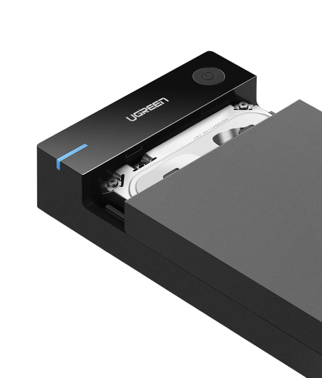 Image 2 for UGREEN 3.5" SATA Hard Drive USB 3.0 Enclosure 5Gbps – Black