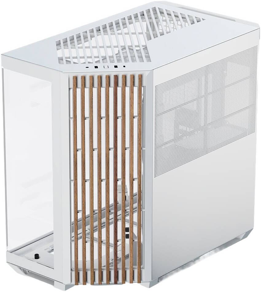 AeroCool APNX V1 Premium White and Wood Mid-Tower ATX Case