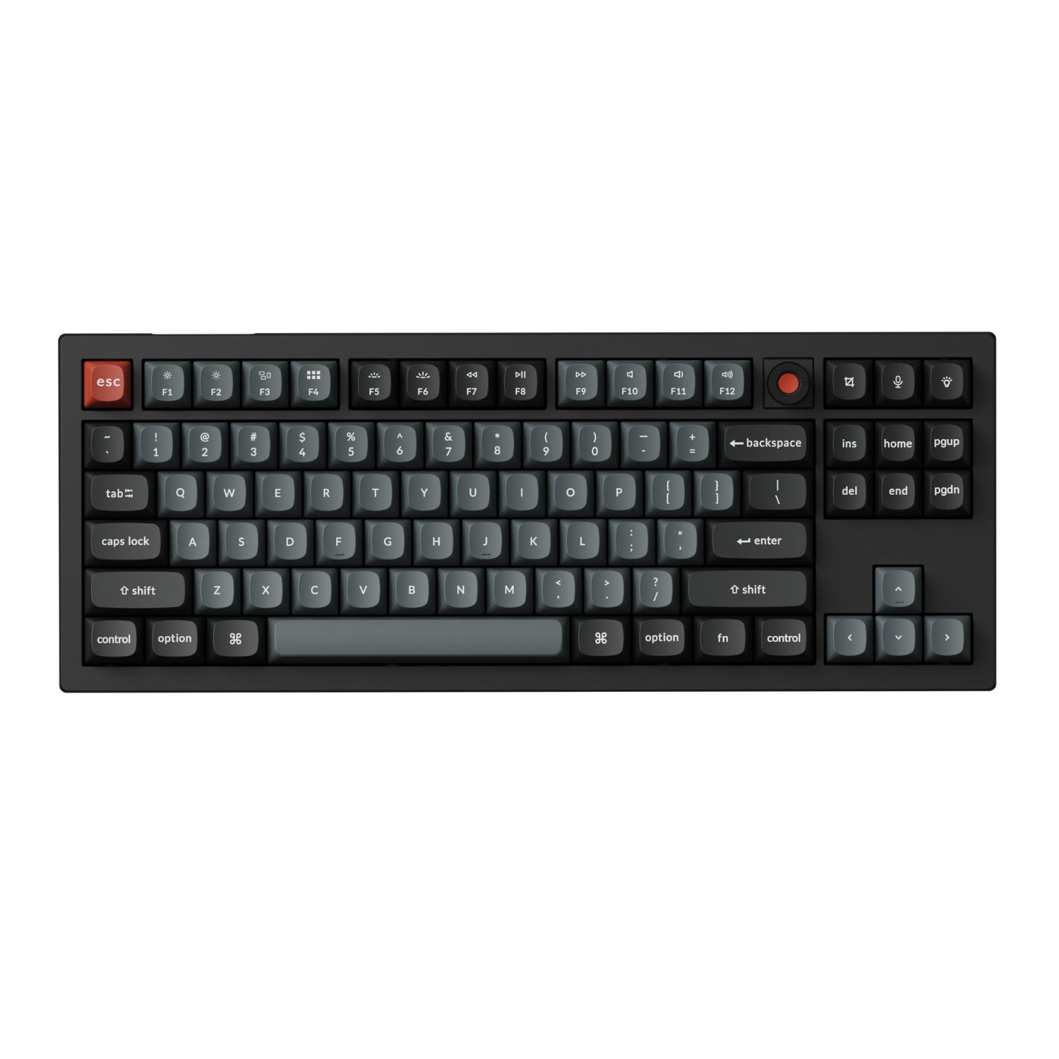 Image 2 for Keychron V3 Ultra 80% 8K Red Switch Hot-Swap RGB Wireless Keyboard - Black