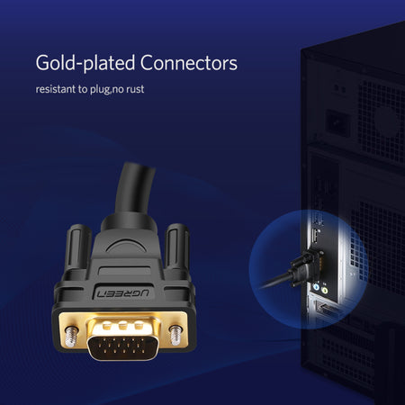 Image 3 for UGREEN VG101 VGA Male to Male Cable 3M