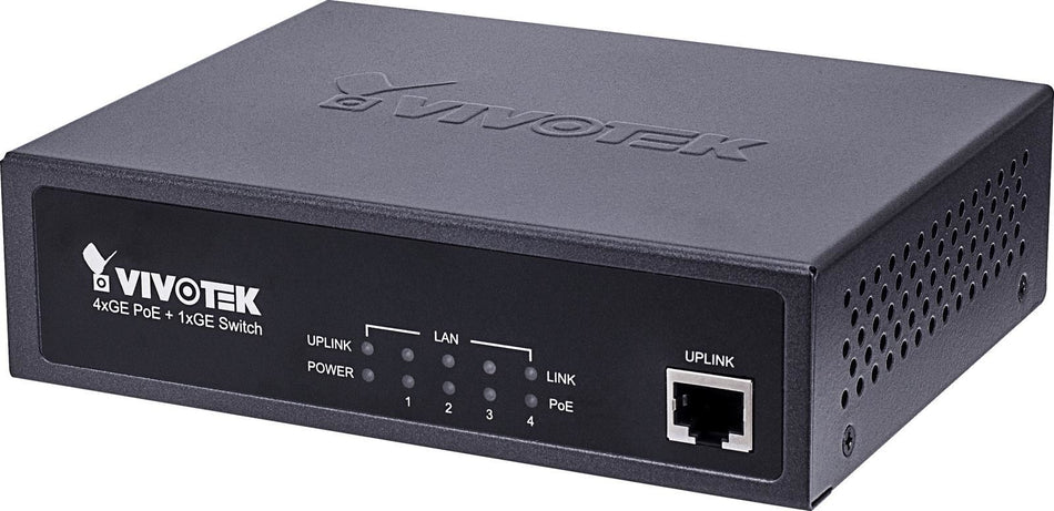 VIVOTEK Unmanaged PoE Switch with 4 GE Ports