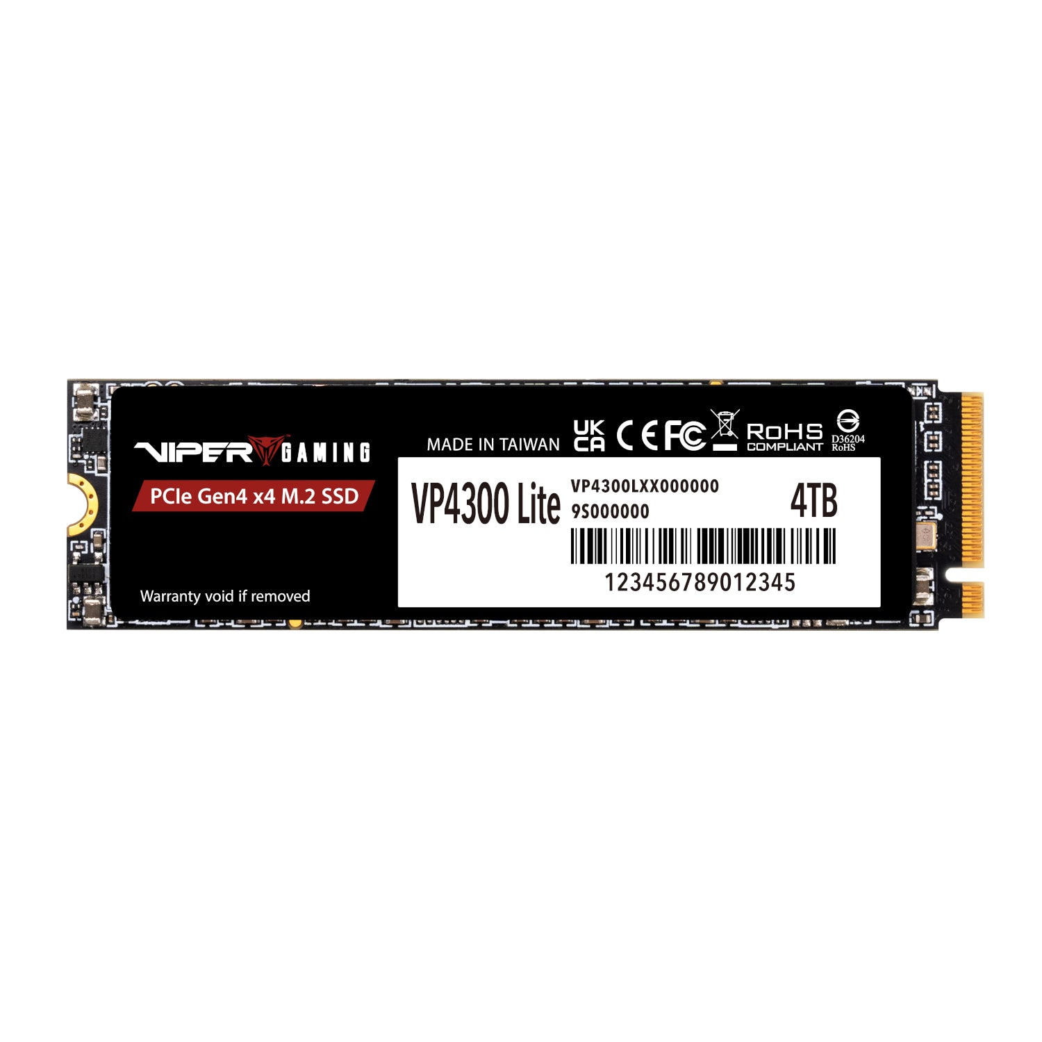Image 1 for Patriot VP4300 Lite 4TB M.2 PCIe Gen 4 x4 NVMe SSD