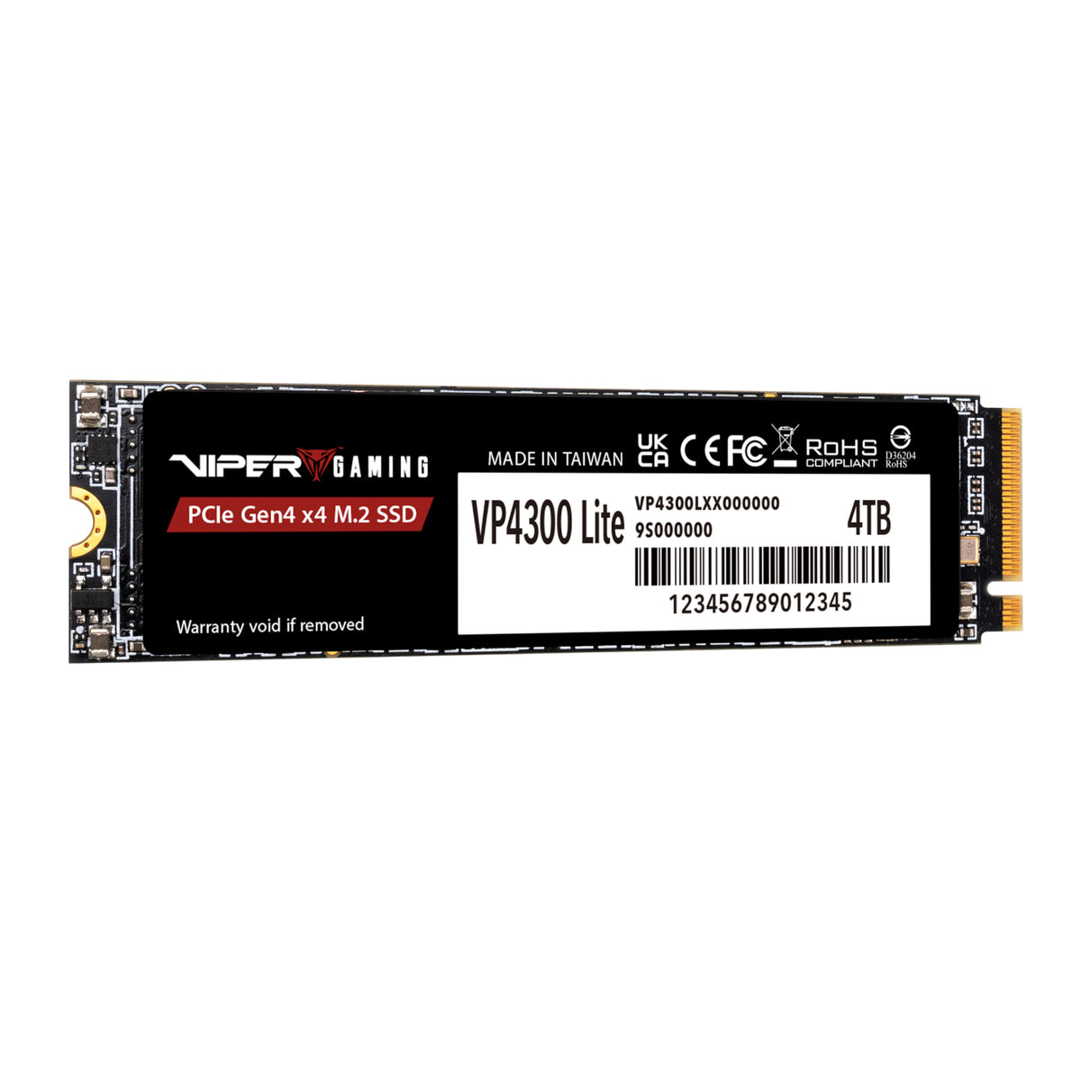 Image 2 for Patriot VP4300 Lite 4TB M.2 PCIe Gen 4 x4 NVMe SSD