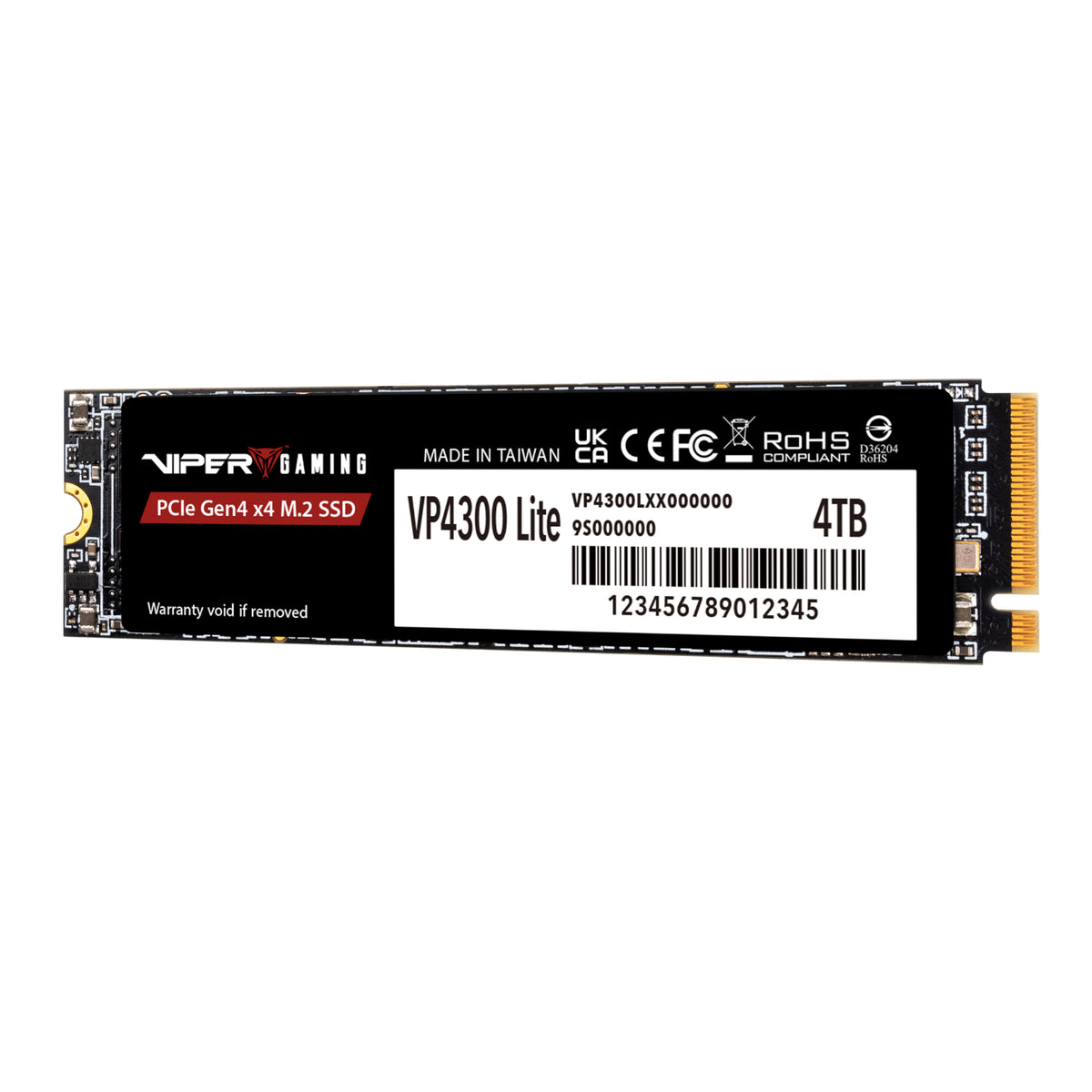 Image 3 for Patriot VP4300 Lite 4TB M.2 PCIe Gen 4 x4 NVMe SSD