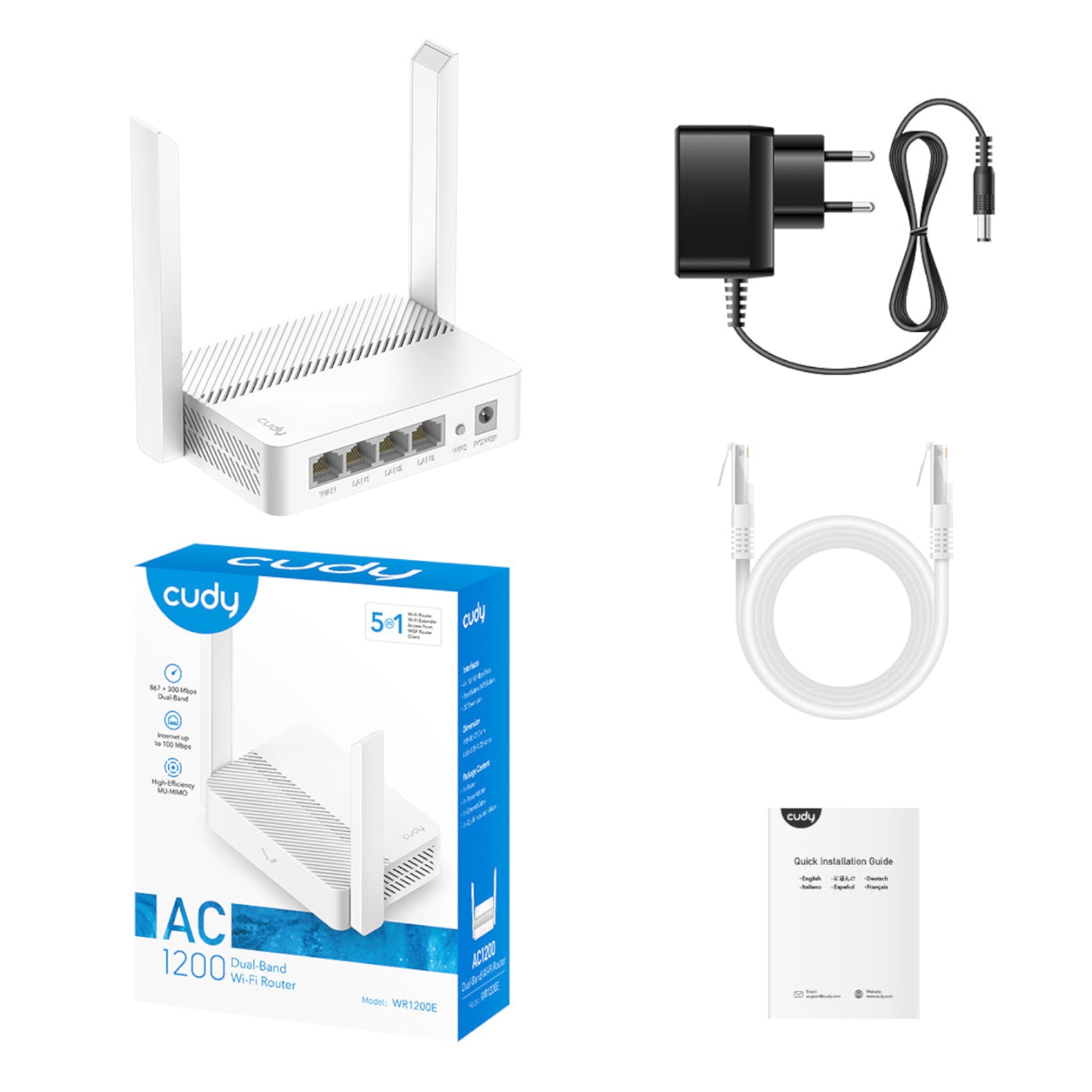 Image 5 for Cudy AC1200 Dual-Band Wireless Wi-Fi Router – White