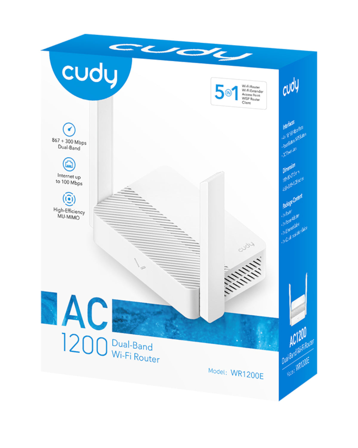 Image 6 for Cudy AC1200 Dual-Band Wireless Wi-Fi Router – White
