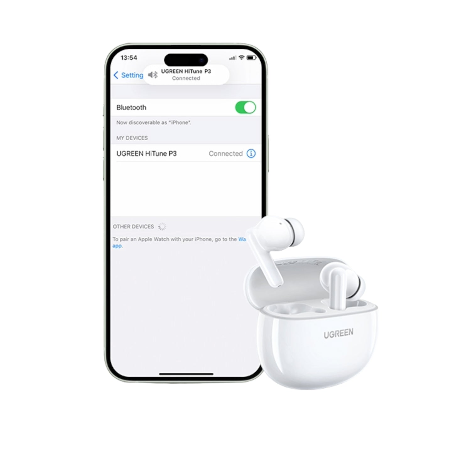 Image 4 for UGREEN HiTune P3 In-Ear Wireless Earbuds–White