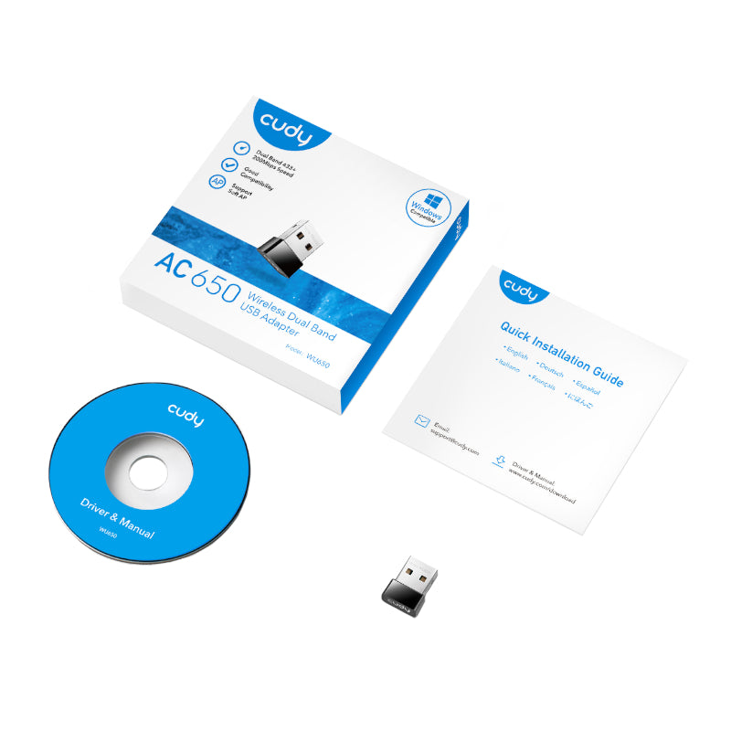 Image 5 for Cudy AC650 WiFi Mini USB Adapter