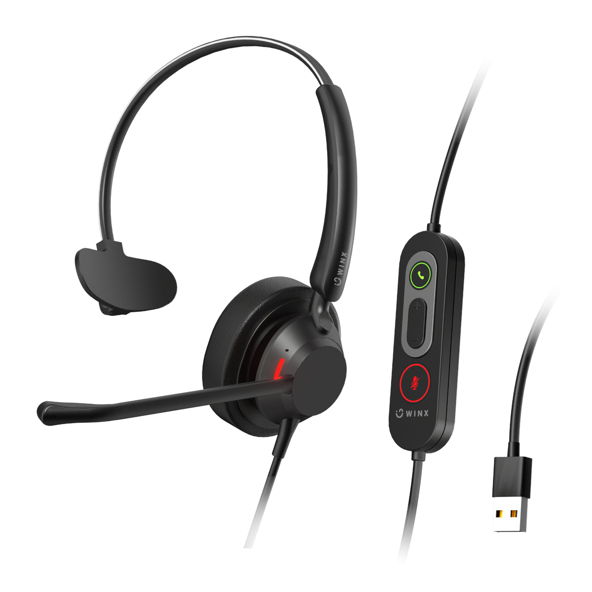 Image 1 for WINX CALL Pro 2 Mono AI Noise Cancelling Headset