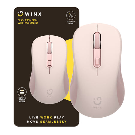 Image 1 for WINX CLICK Easy 1600DPI 2.4GHz Wireless Mouse - Pink