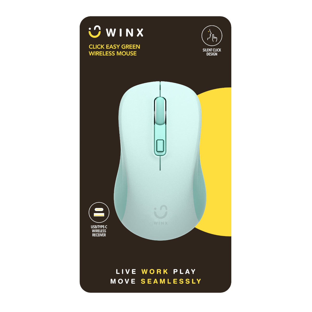 Image 3 for WINX CLICK Easy 1600DPI 2.4GHz Wireless Mouse - Green