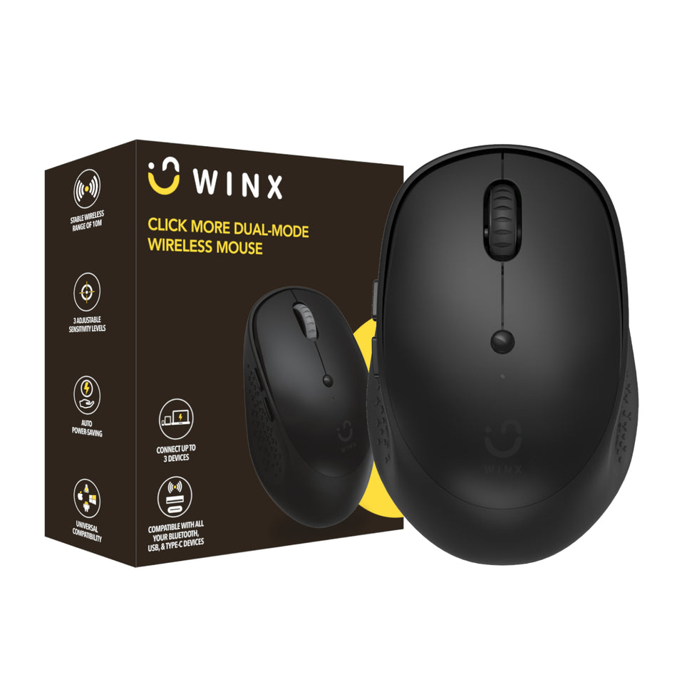 Image 1 for WINX CLICK More Dual-Mode Wireless Mouse - Black