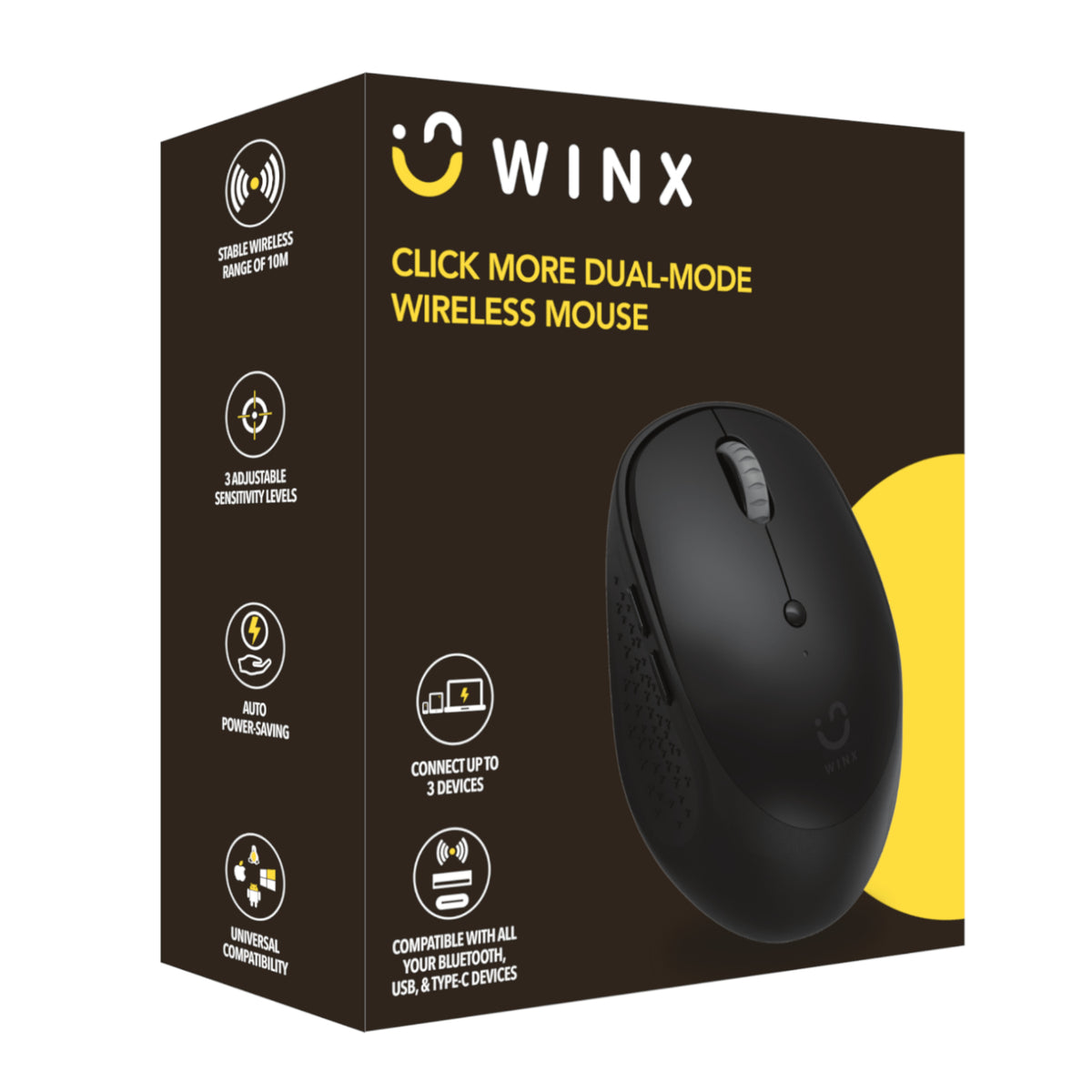 Image 5 for WINX CLICK More Dual-Mode Wireless Mouse - Black