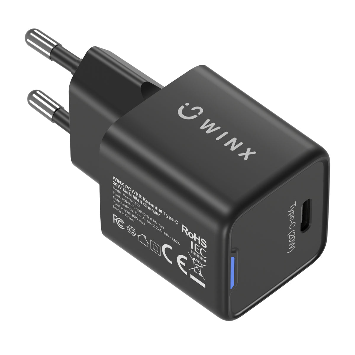Image 4 for WINX POWER Essential Type-C 20W GaN Wall Charger
