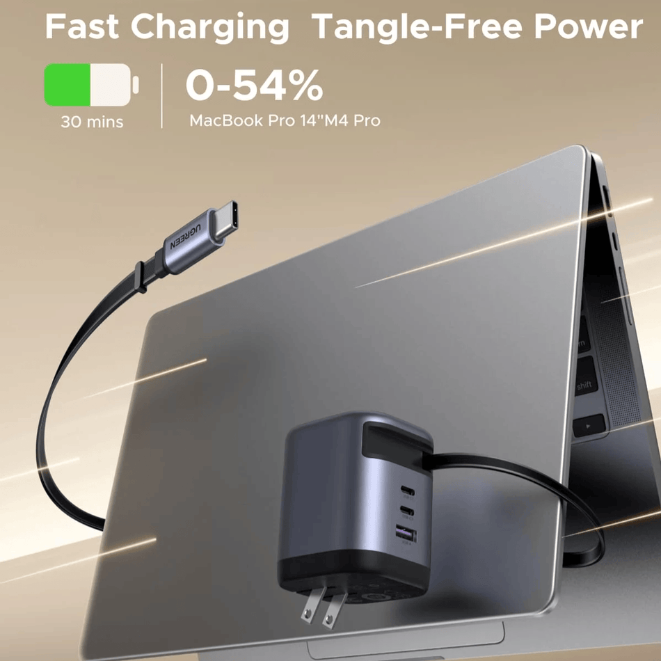 Image 2 for UGREEN Nexode 100W Charger with Retractable USB Type-C Cable