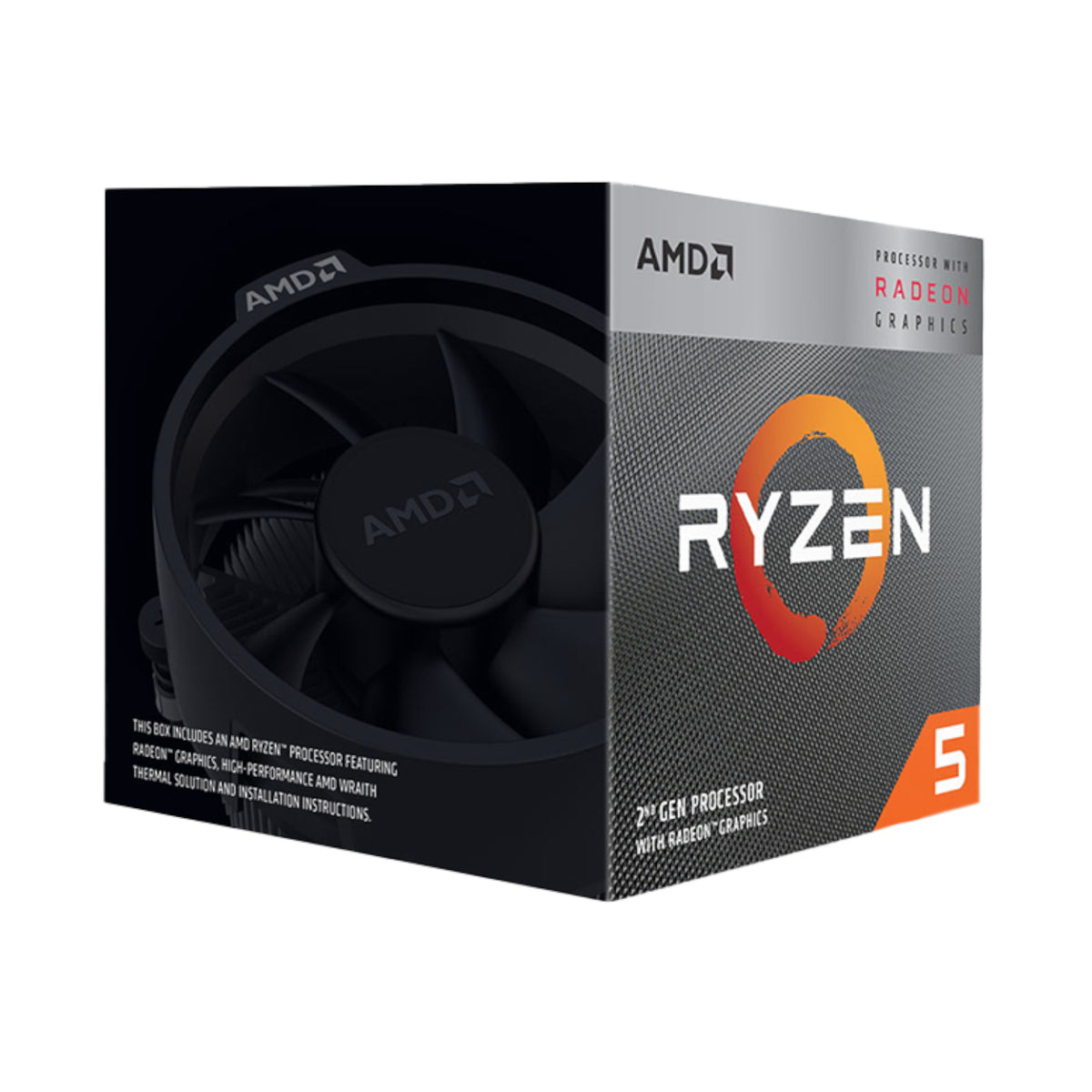 Image 2 for AMD Ryzen 5 3400G Desktop Processor with Radeon RX Vega 11 Graphics (4C/8T, 3.7GHz Base, 4.2GHz Boost, 6MB Cache, 65W TDP, AM4 Socket, Includes Wraith Stealth Cooler)