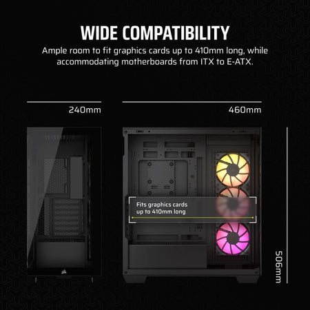 Image 9 for Corsair 3500X RGB Mid-Tower Black PC Case