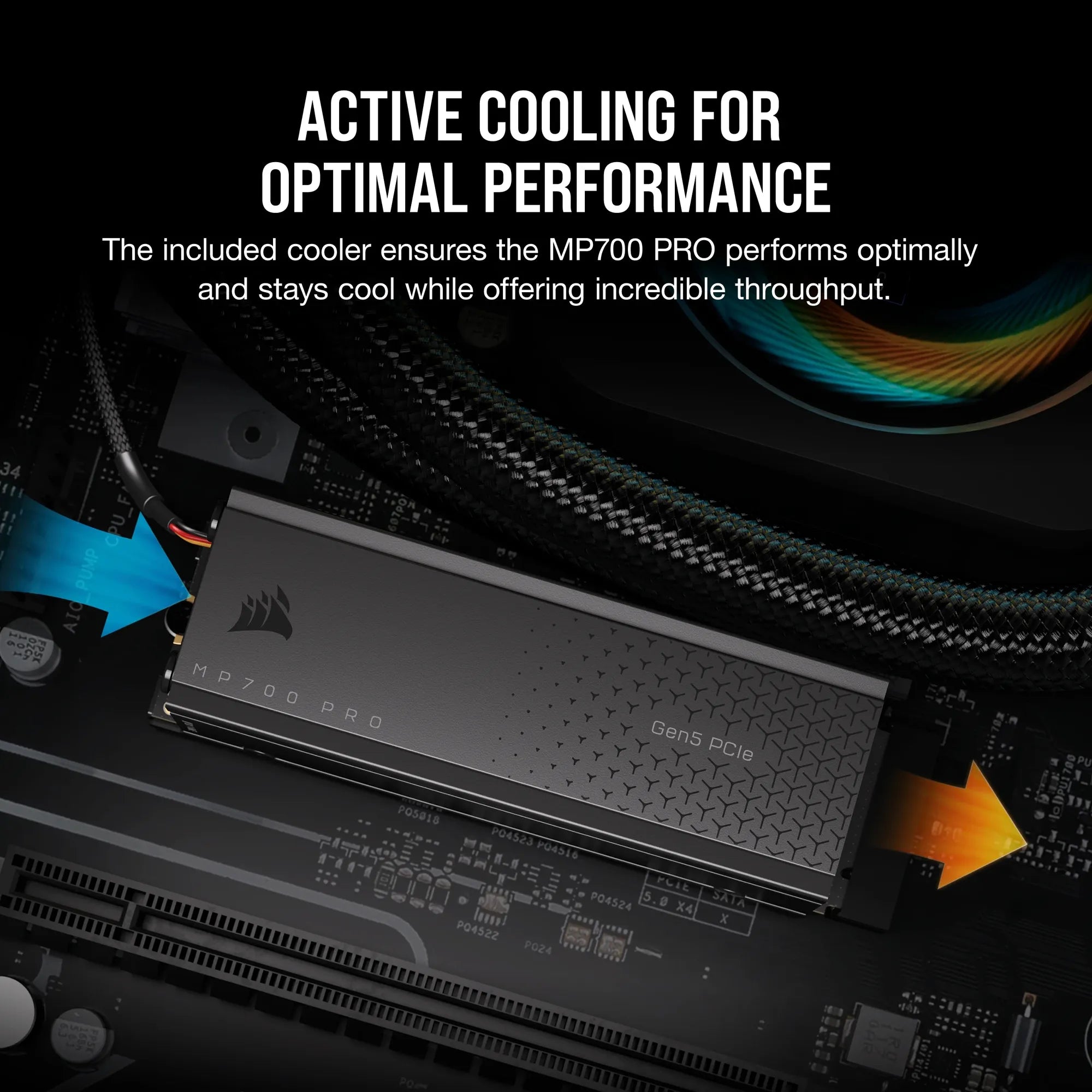 Image 8 for Corsair MP700 PRO 2TB PCIe Gen5 NVMe SSD with Cooler
