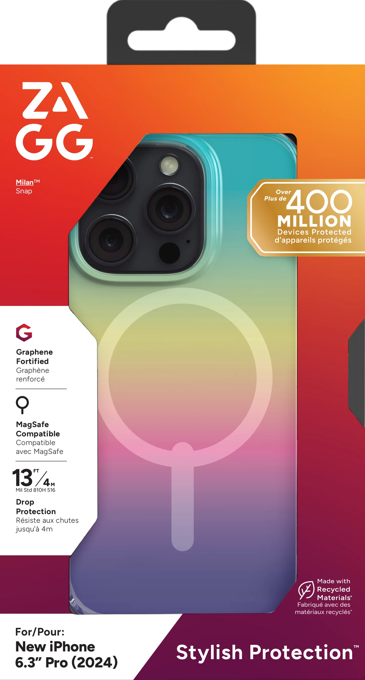 Image 3 for ZAGG Cases Milan Snap Apple iP16 Pro Iridescent