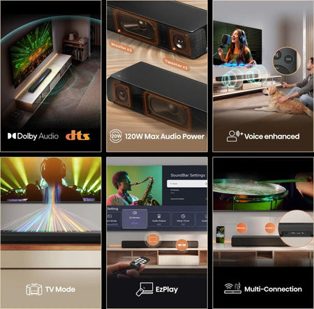 Image 7 for Hisense HS1000 2.1 Channel Soundbar 120W