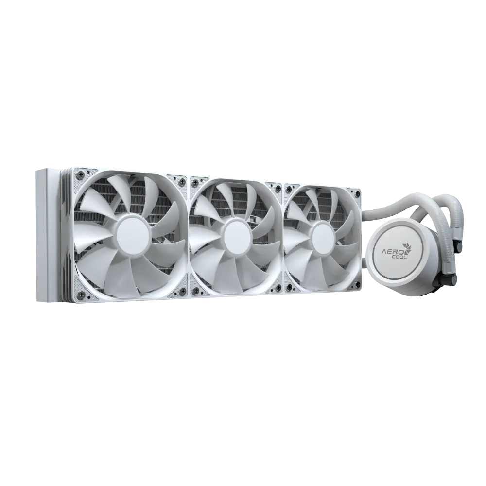 Image 2 for AeroCool Abyss L360 White 360mm ARGB Liquid Cooler - Intel LGA1851/LGA1700 - AMD AM4/AM5