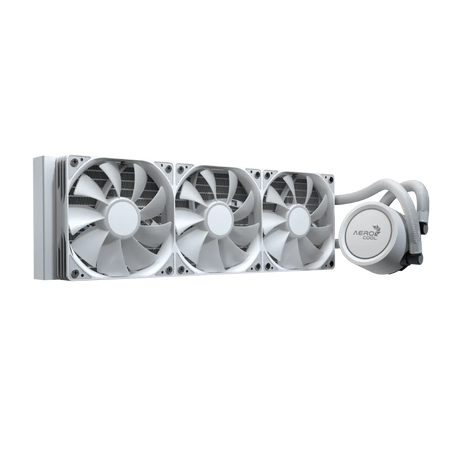 Image 2 for AeroCool Abyss L360 White 360mm ARGB Liquid Cooler - Intel LGA1851/LGA1700 - AMD AM4/AM5