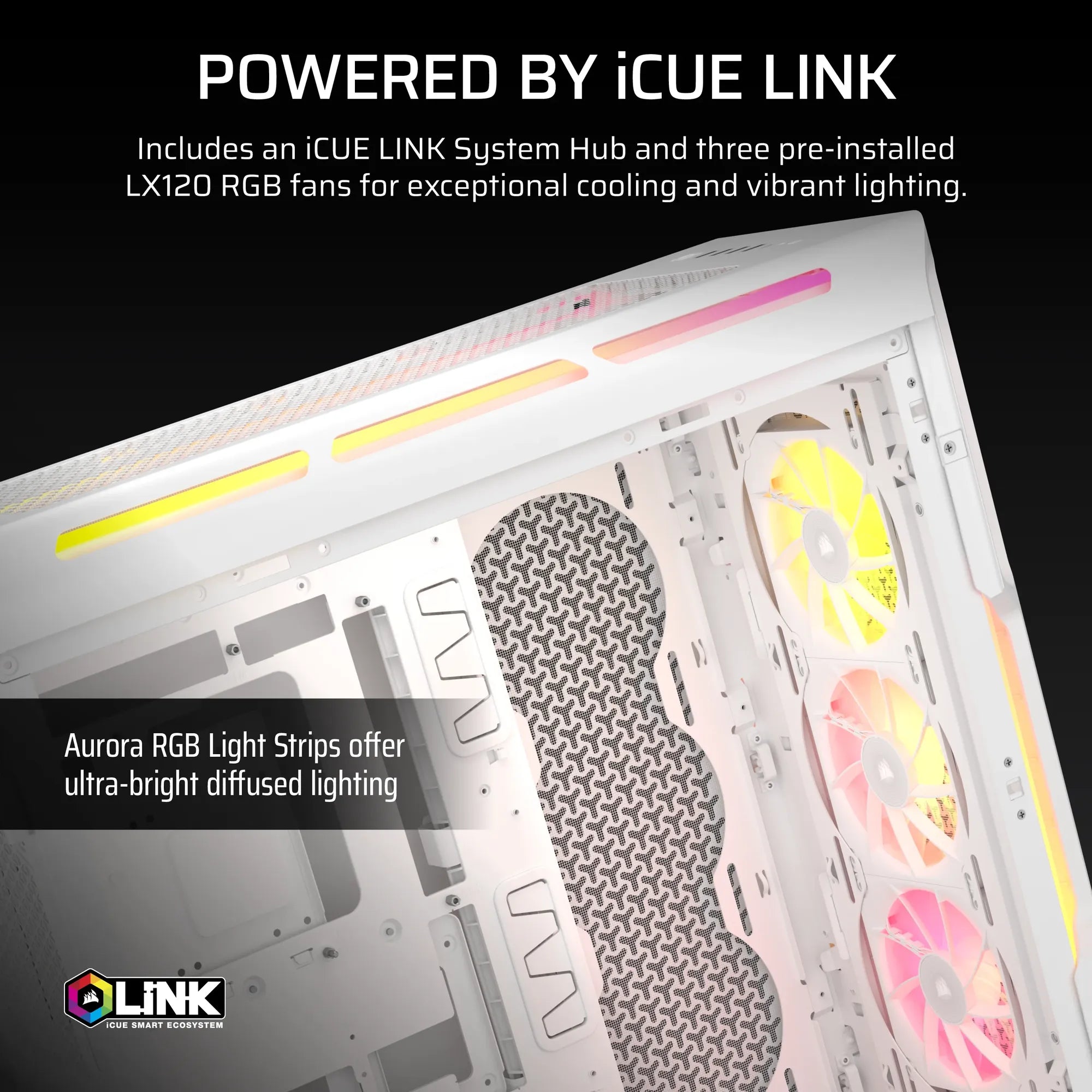 Image 8 for Corsair iCUE LINK 5000T LX RGB Mid-Tower PC Case