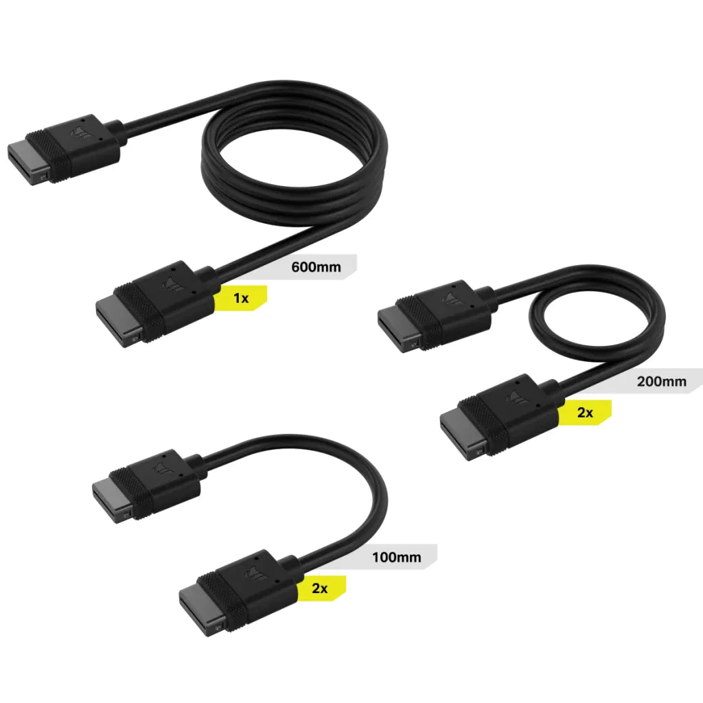 Image 1 for Corsair iCUE LINK Cable Kit with Straight Connectors
