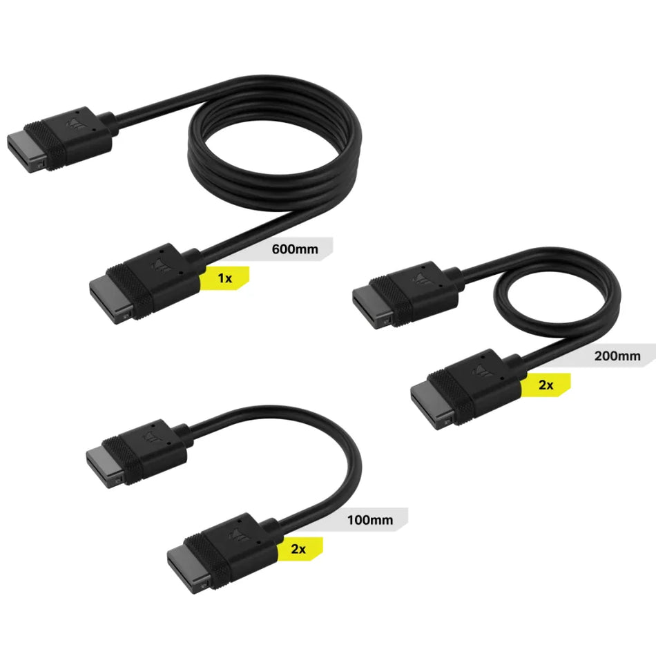 Image 1 for Corsair iCUE LINK Cable Kit with Straight Connectors