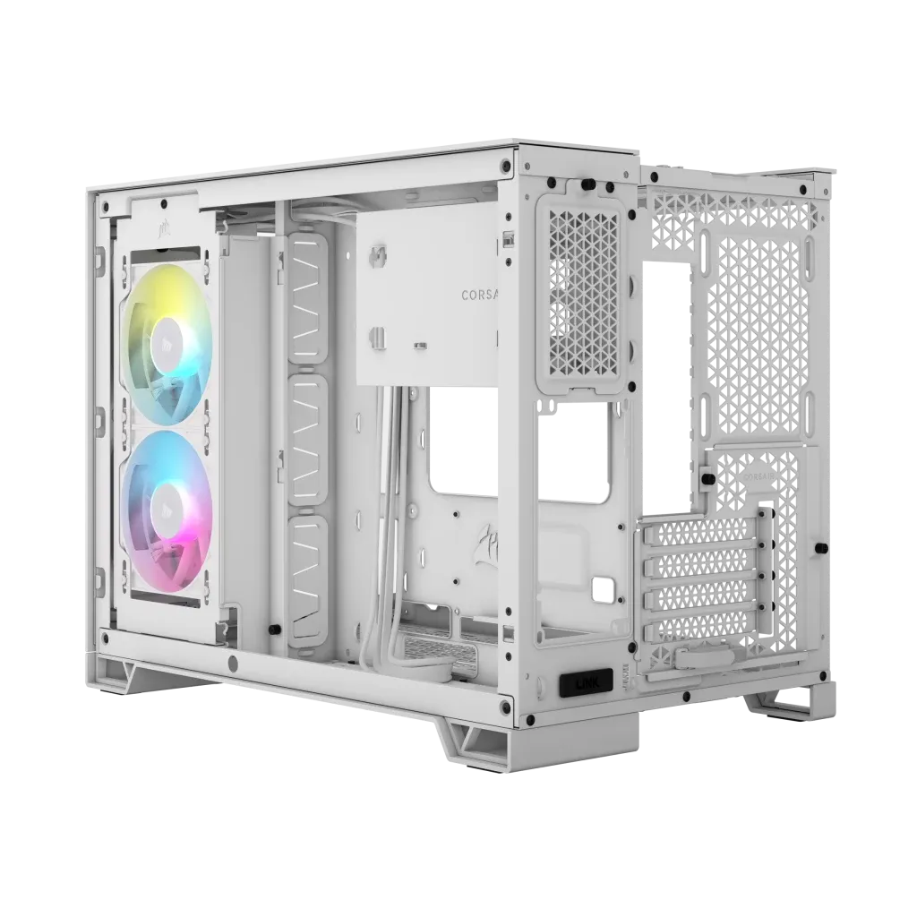Image 10 for Corsair iCUE LINK 2500X RGB White Micro-ATX Dual Chamber PC Case